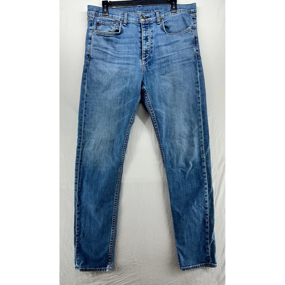 Rag & Bone Fit 2 Slim Jeans Mens 36 Medium Wash Blue Denim Button Fly